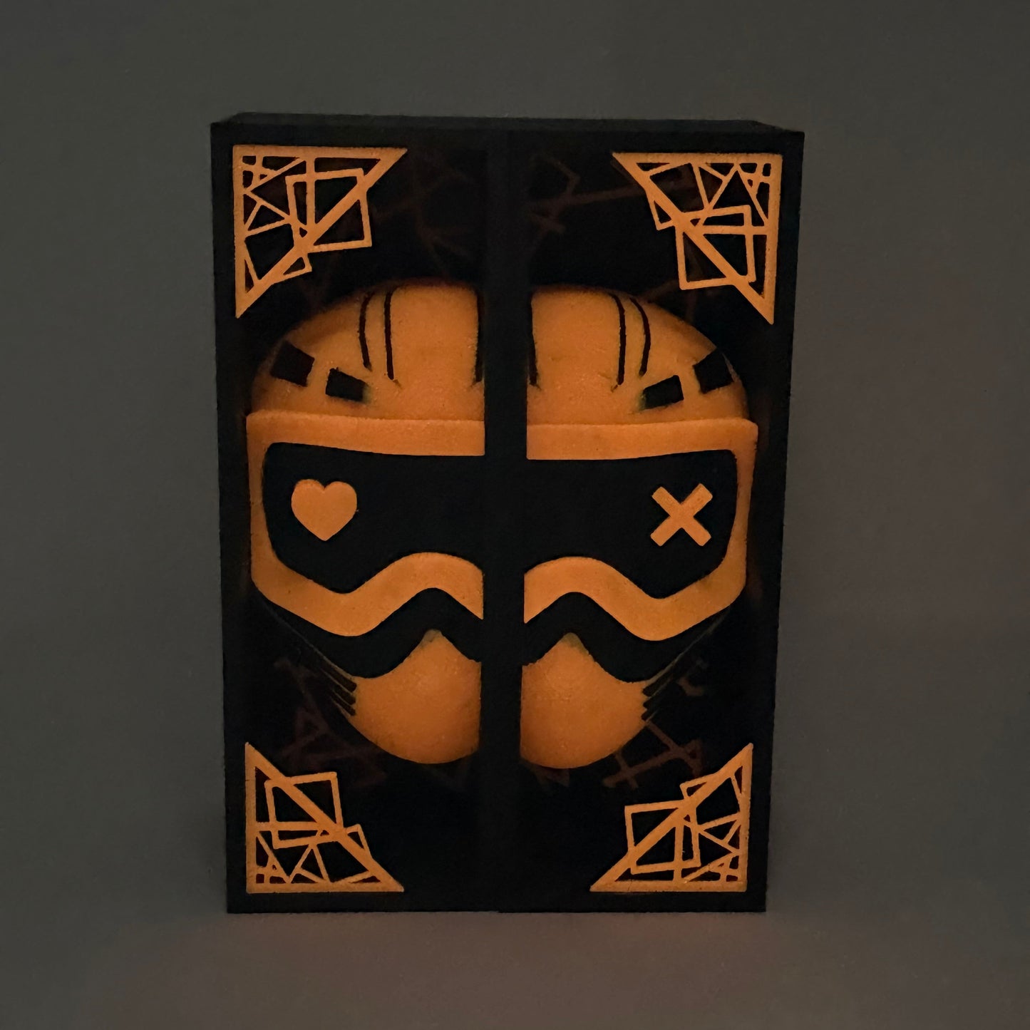 Moto Helmet Book Nook GLOW | Dark Romance Book Shelf Decor