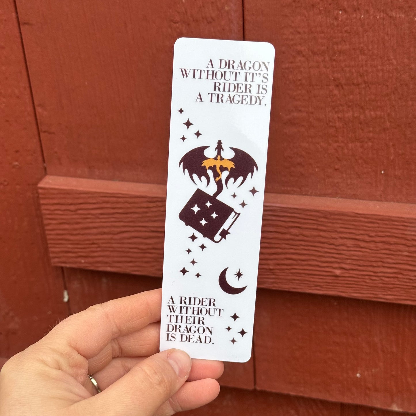 Fourth Wing Inspired Bookmark