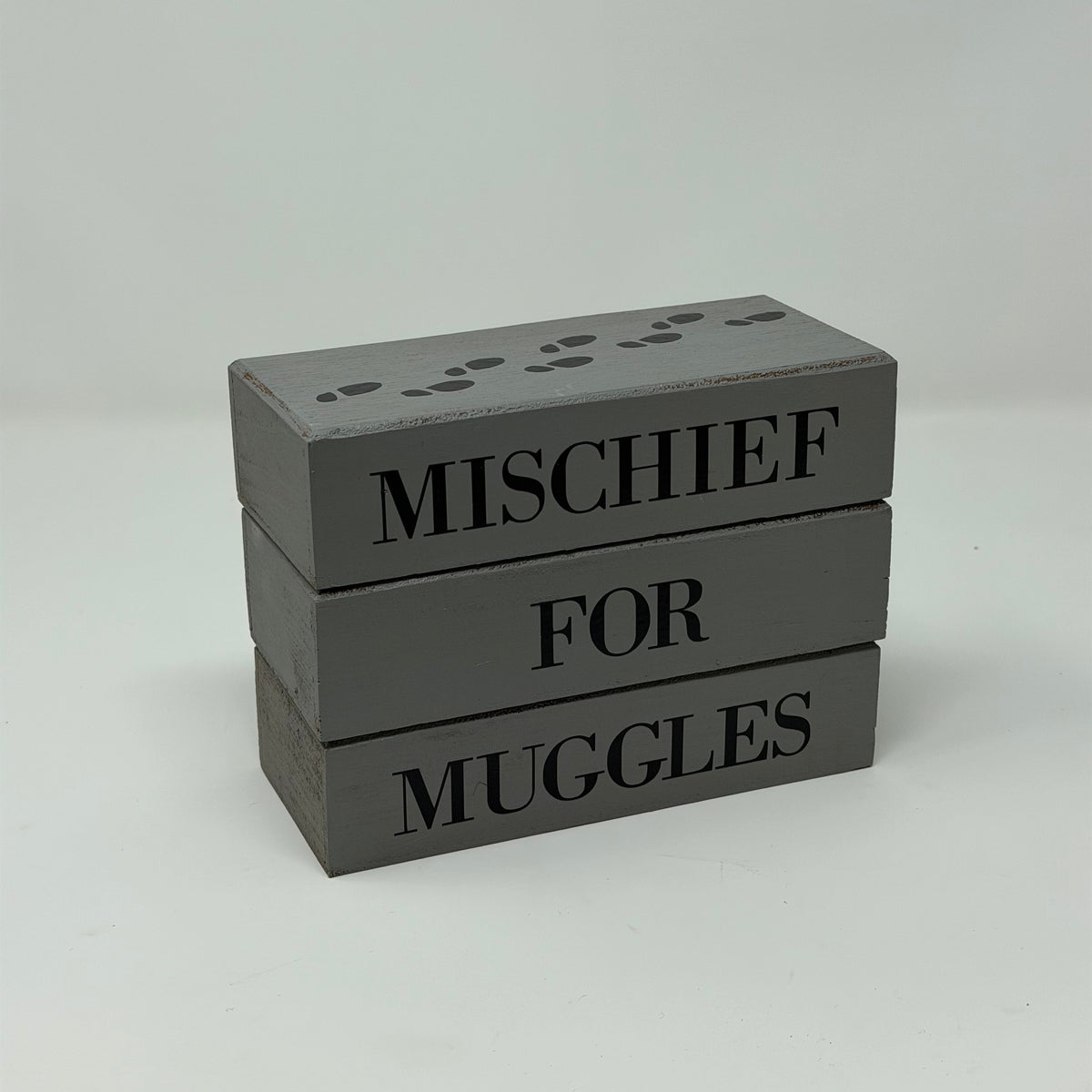 Bookish Blocks, Mischief for Muggles - Rustic Bundle of Blocks