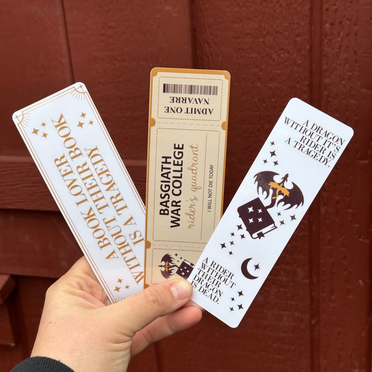 Fourth Wing Inspired Bookmark