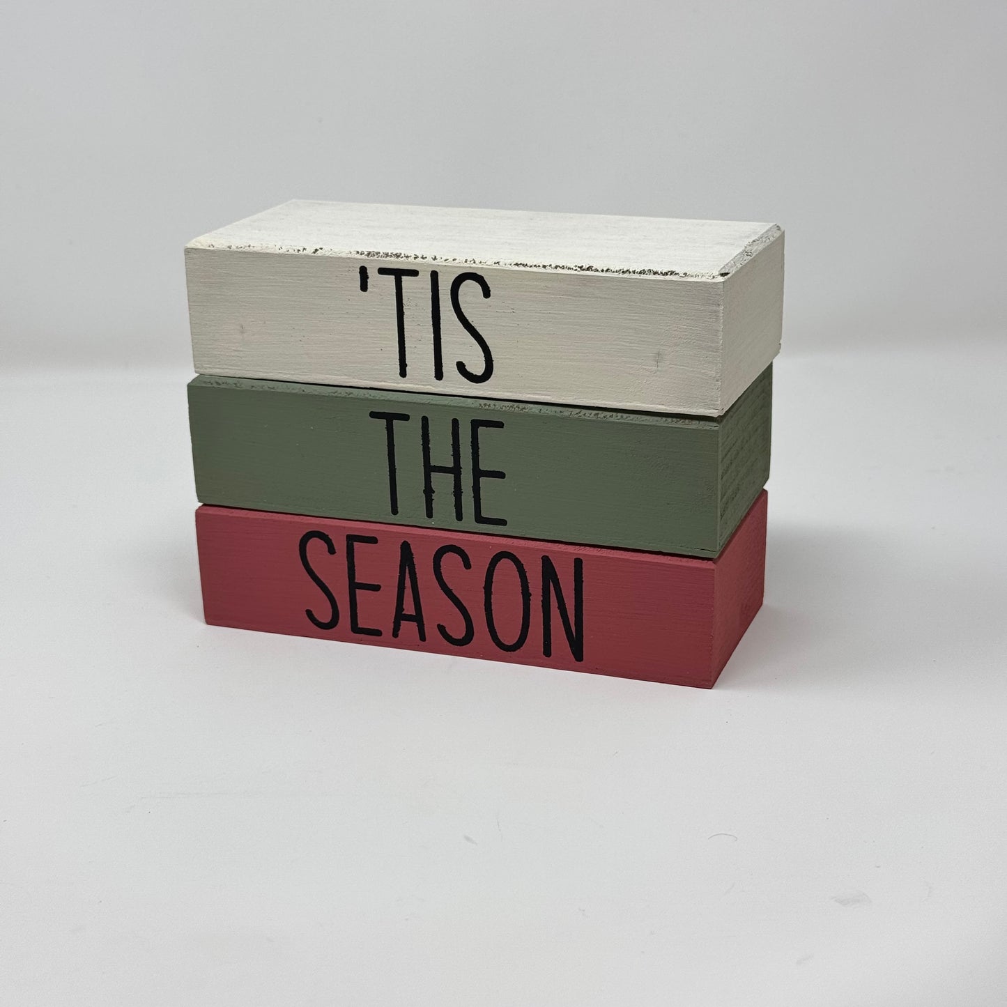 Winter / Christmas Themed - Rustic Bundle of Blocks