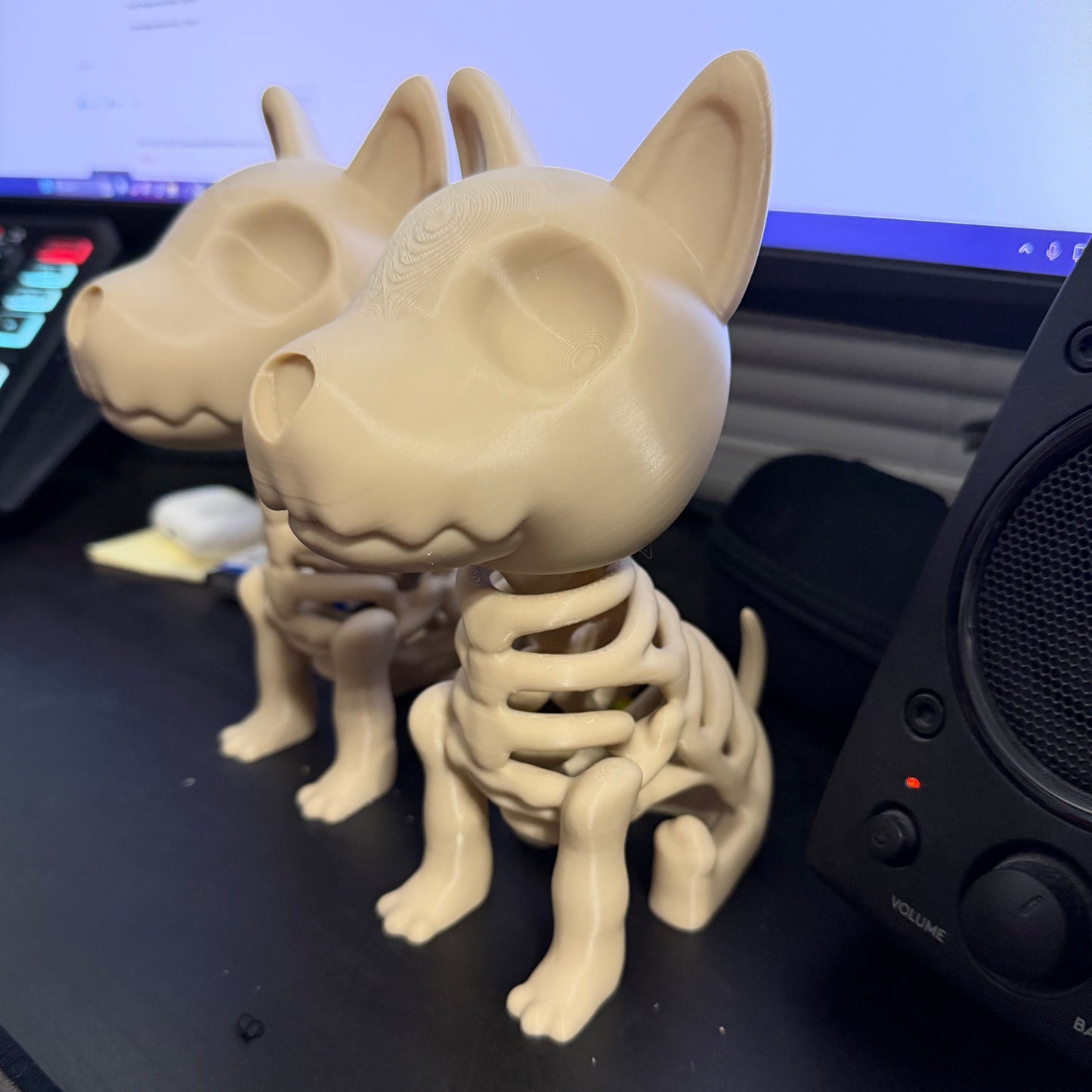 Sitting Skeleton Dog