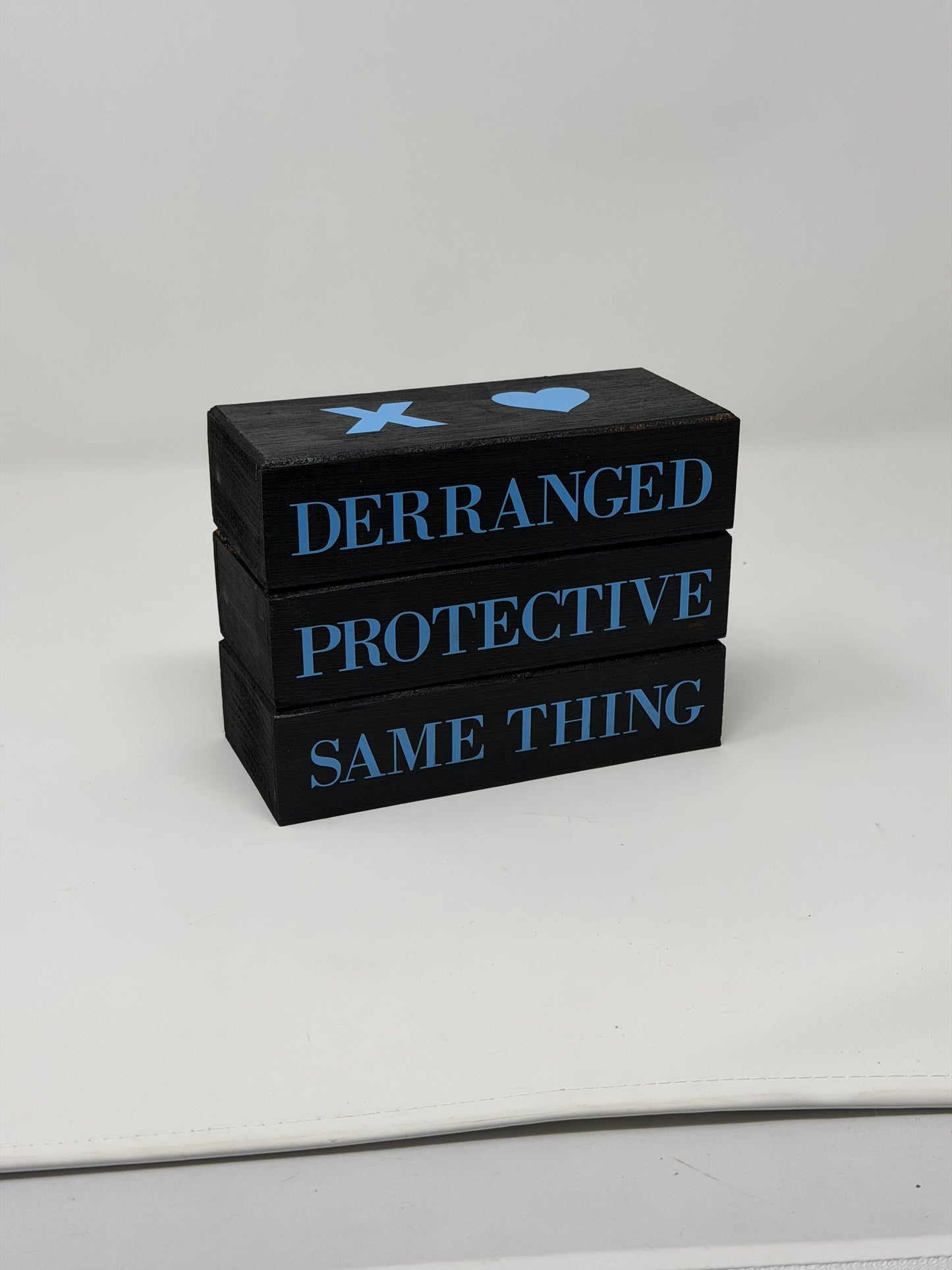 Bookish Blocks, Deranged Protective Same Thing , Dark Romance inspired - Rustic Bundle of Blocks