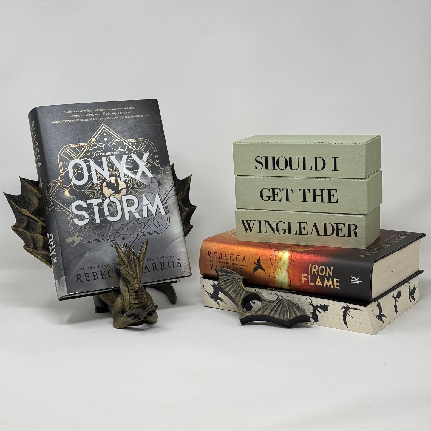 Bookish Blocks, Fourth Wing Inspired - Rustic Bundle of Blocks