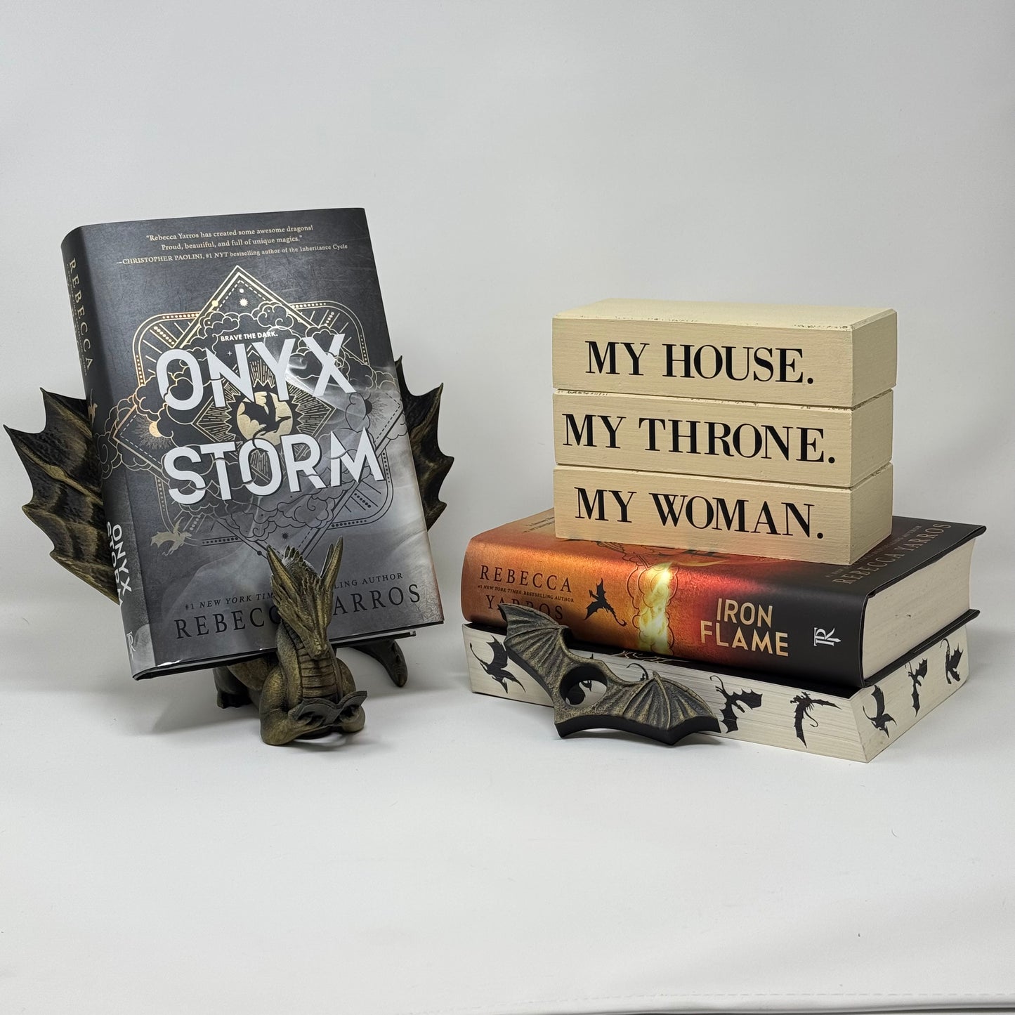 Bookish Blocks, Fourth Wing Inspired - Rustic Bundle of Blocks