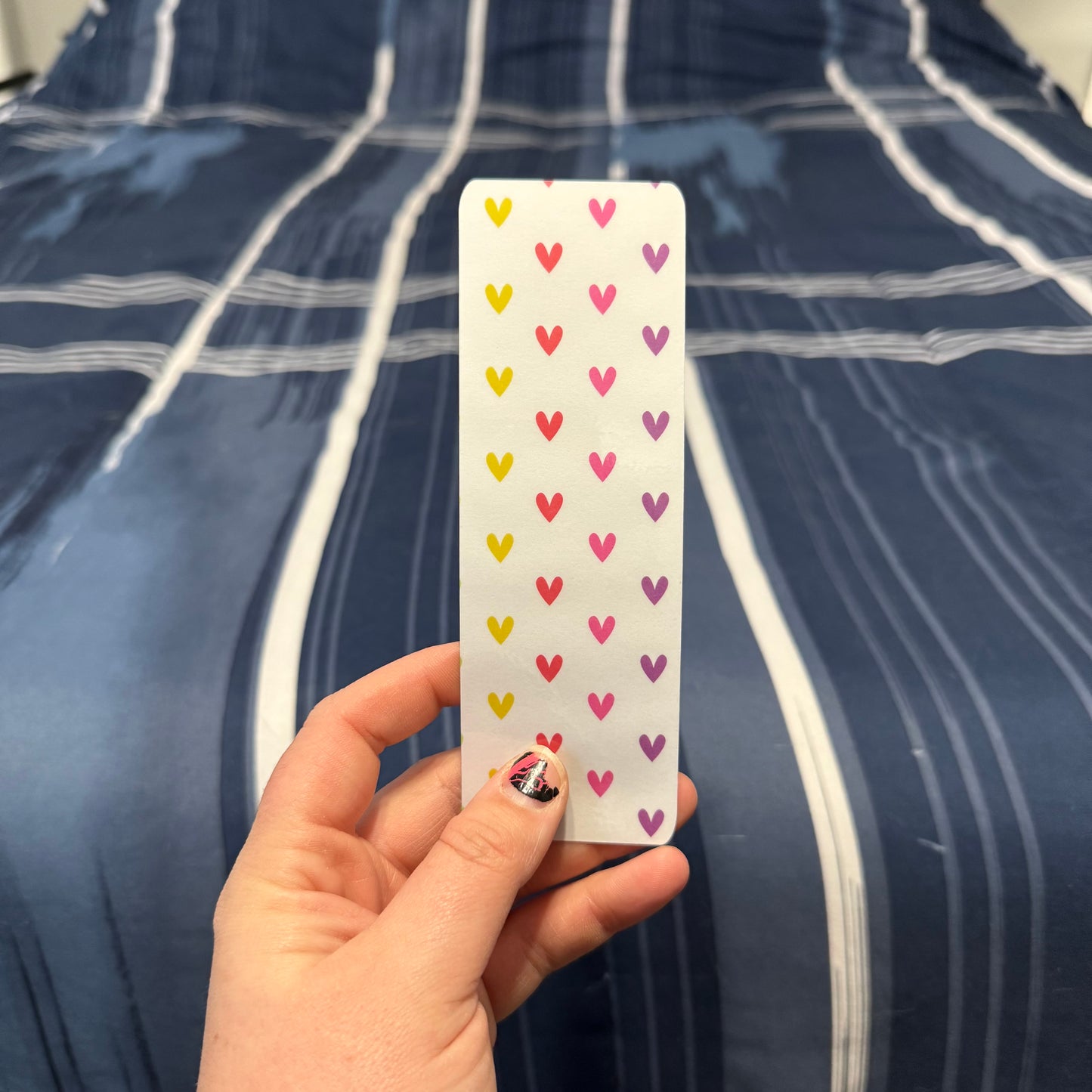 Rainbow Hearts Bookmark