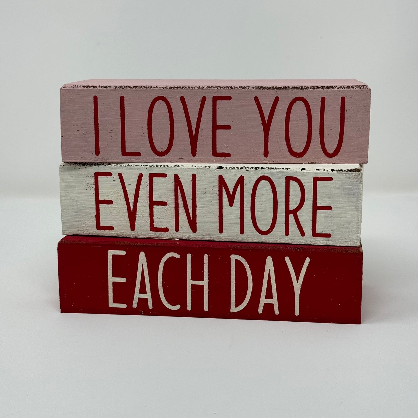 Valentine's Day Themed - Rustic Bundle of Blocks