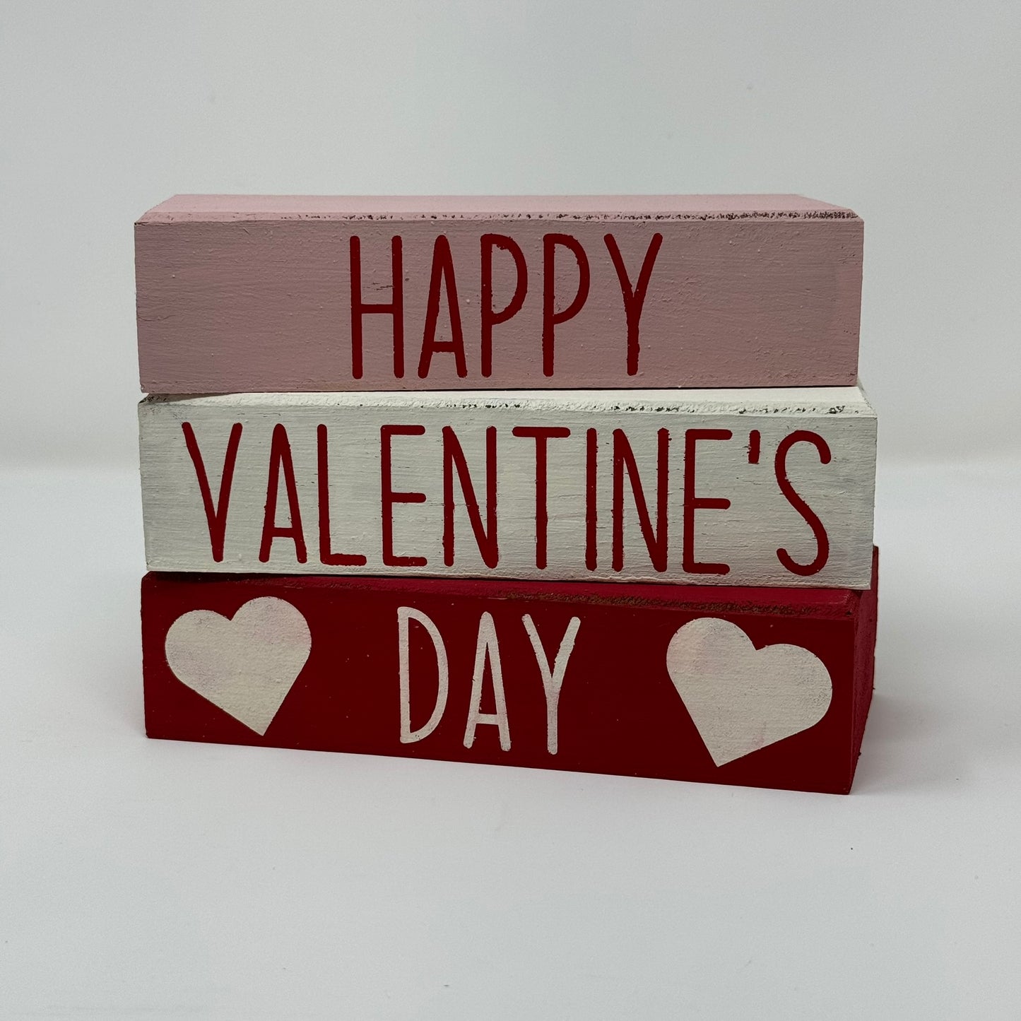 Valentine's Day Themed - Rustic Bundle of Blocks