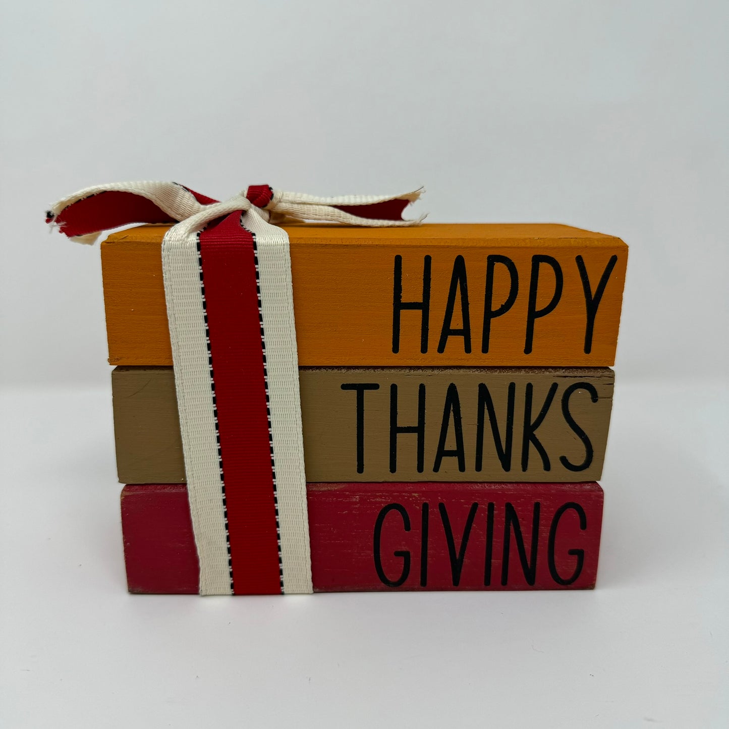 Happy Thanksgiving - Rustic Bundle of Blocks