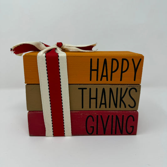 Thanksgiving Themed - Rustic Bundle of Blocks
