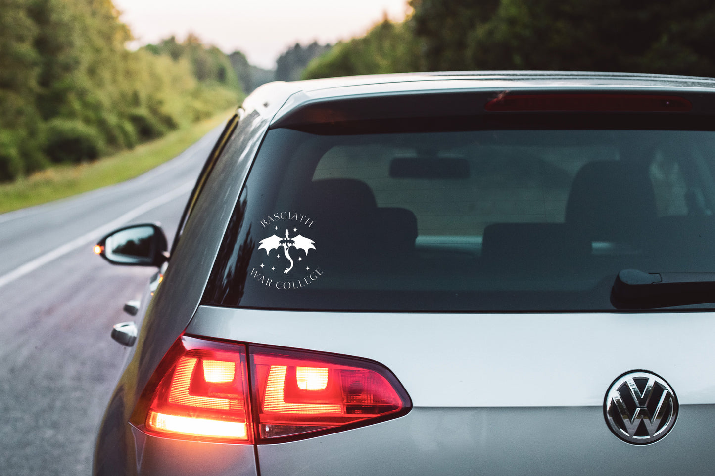 Dragon War College Window Decal