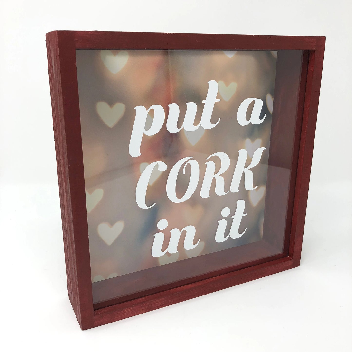 Put a Cork in it Wooden Collection Box