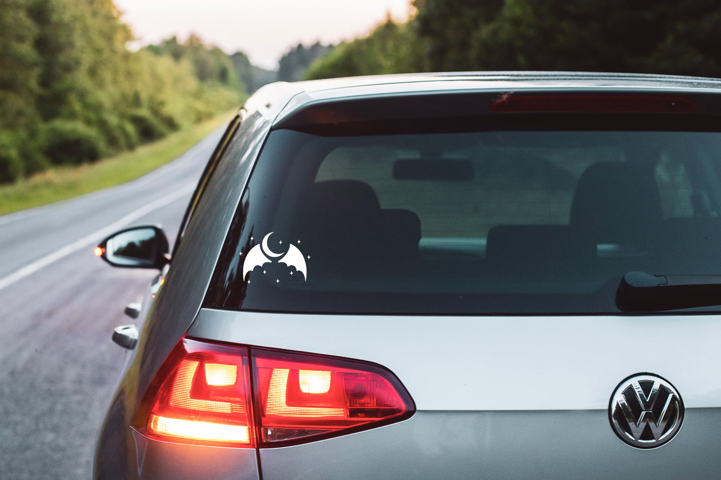 Wings, Stars, Moon Window Decal