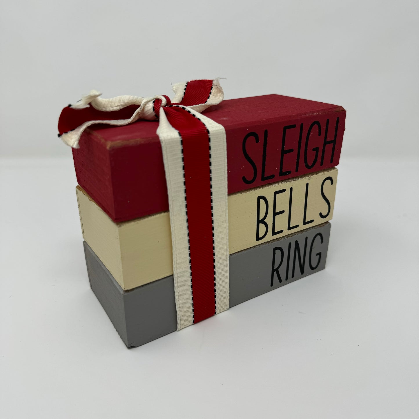 Sleigh Bells Ring - Rustic Bundle of Blocks