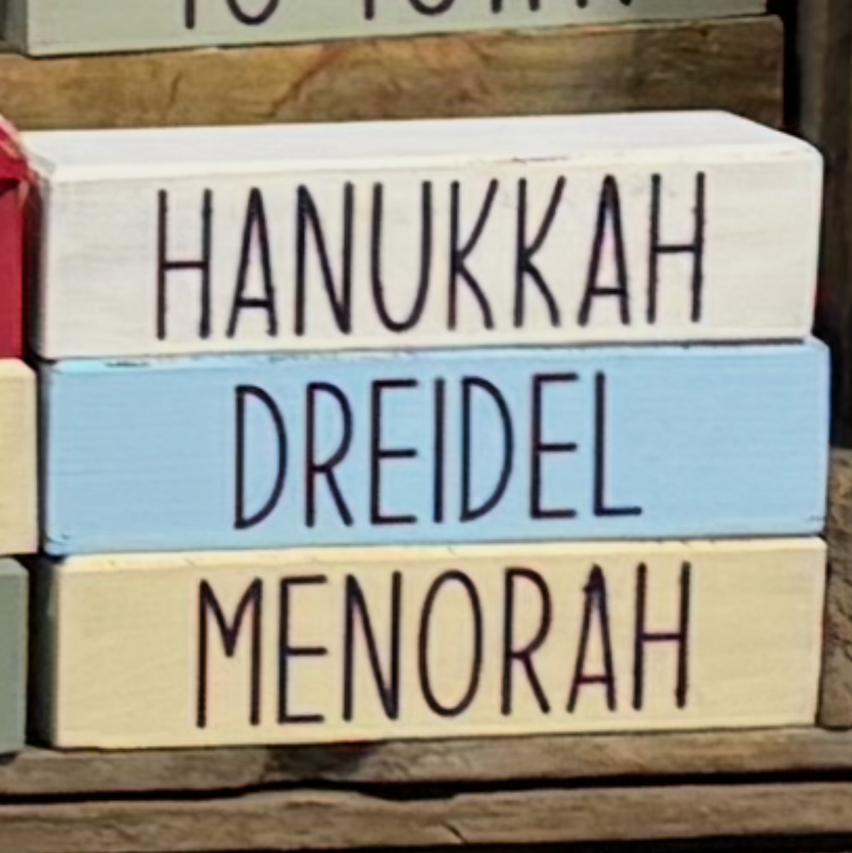 Winter / Christmas Themed - Rustic Bundle of Blocks