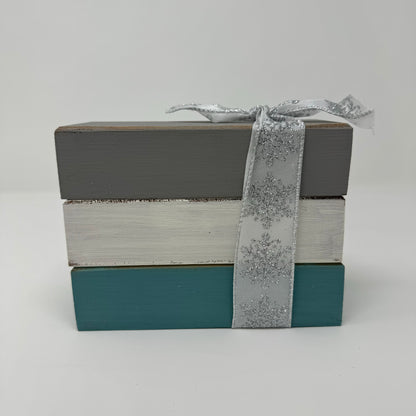 Let It Snow - Rustic Bundle of Blocks