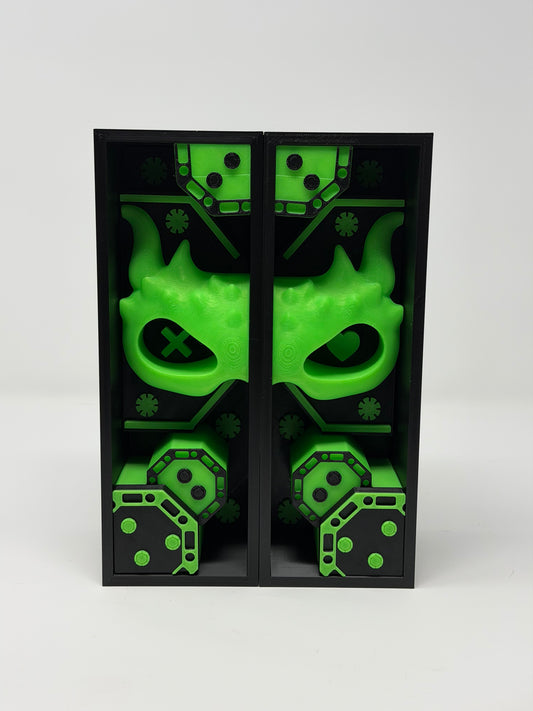 Poker Mask Book Nook | Dark Romance Book Shelf Decor