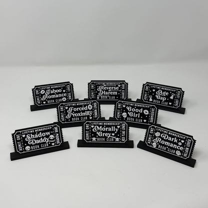 Book Club Ticket Sign / Bookmark