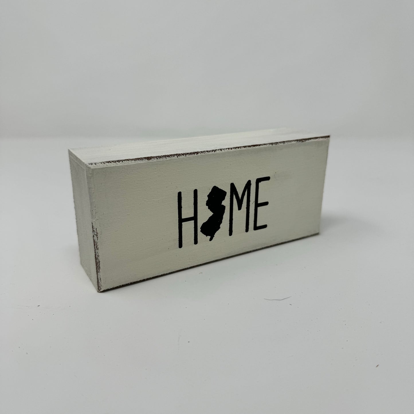 Home State - Rustic Single Wooden Block
