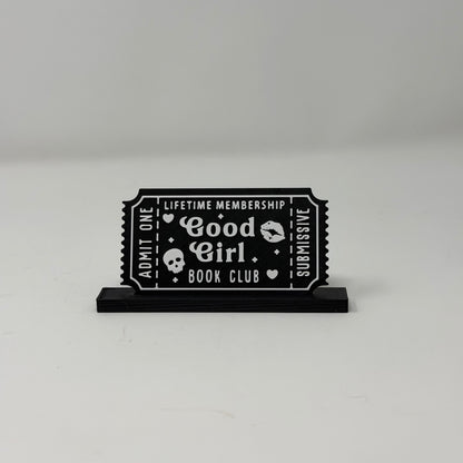 Book Club Ticket Sign / Bookmark