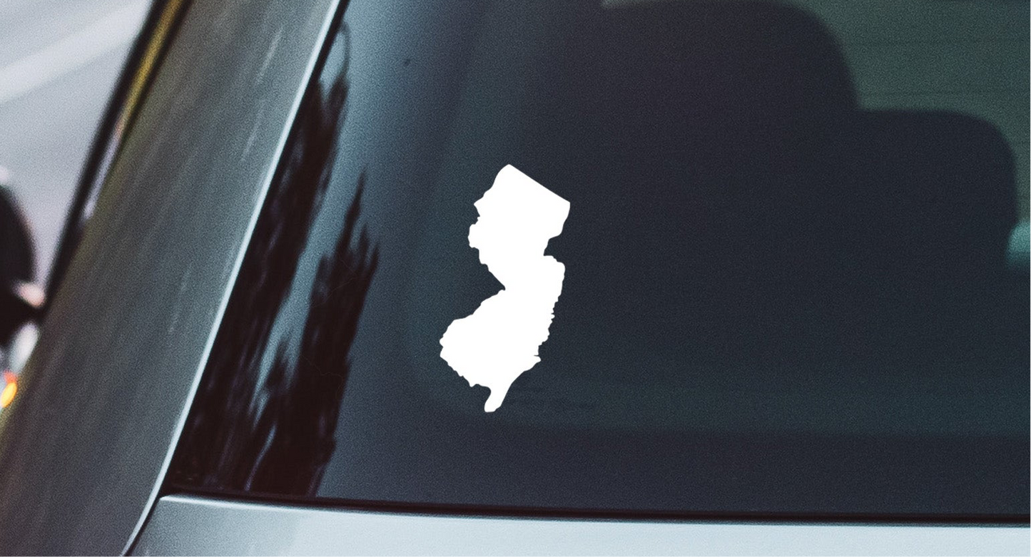 NJ State Window Decal