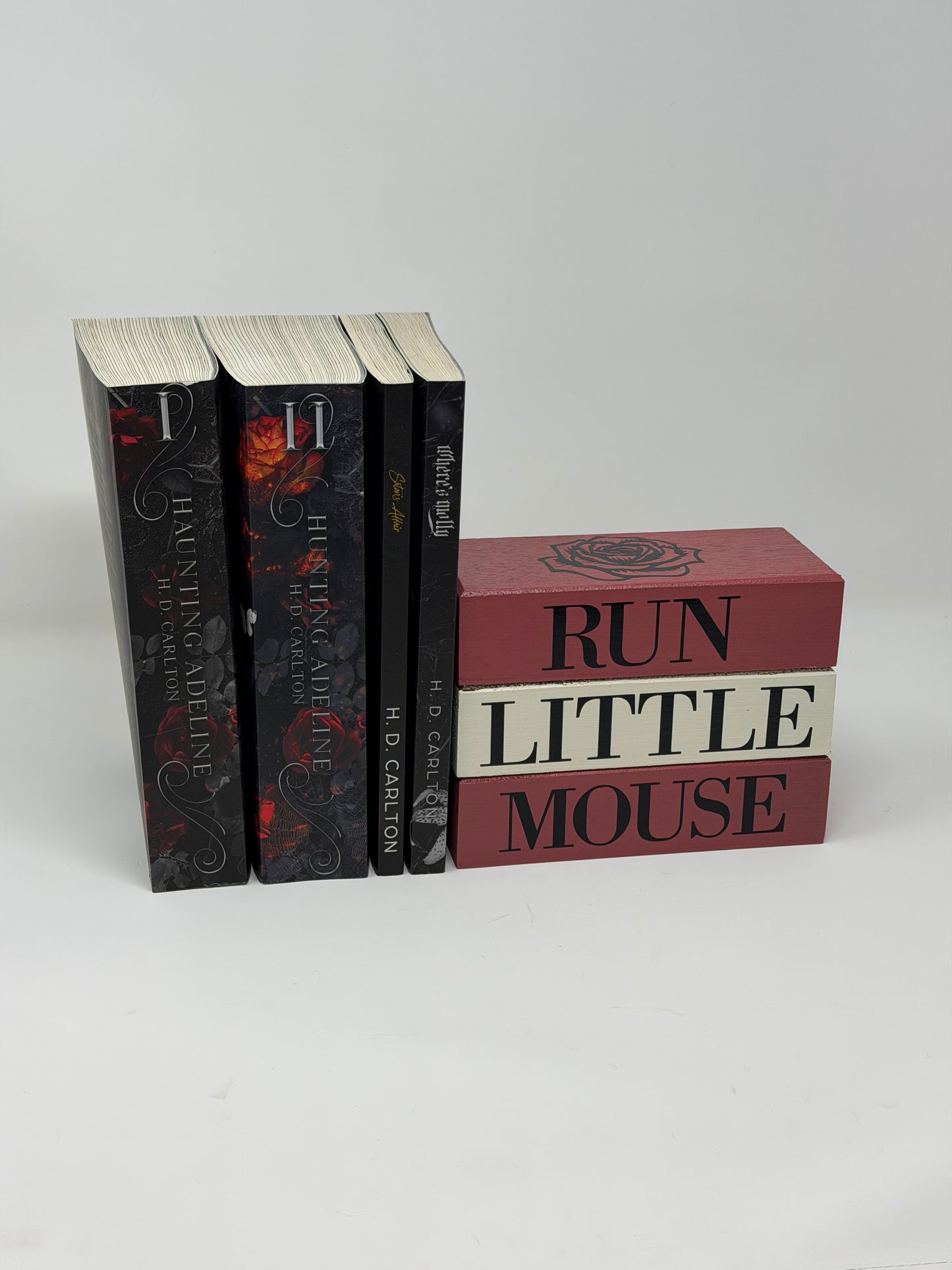 Bookish Blocks, Run Little Mouse, Dark Romance inspired - Rustic Bundle of Blocks