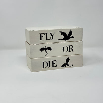 Bookish Blocks, Fourth Wing Inspired - Rustic Bundle of Blocks