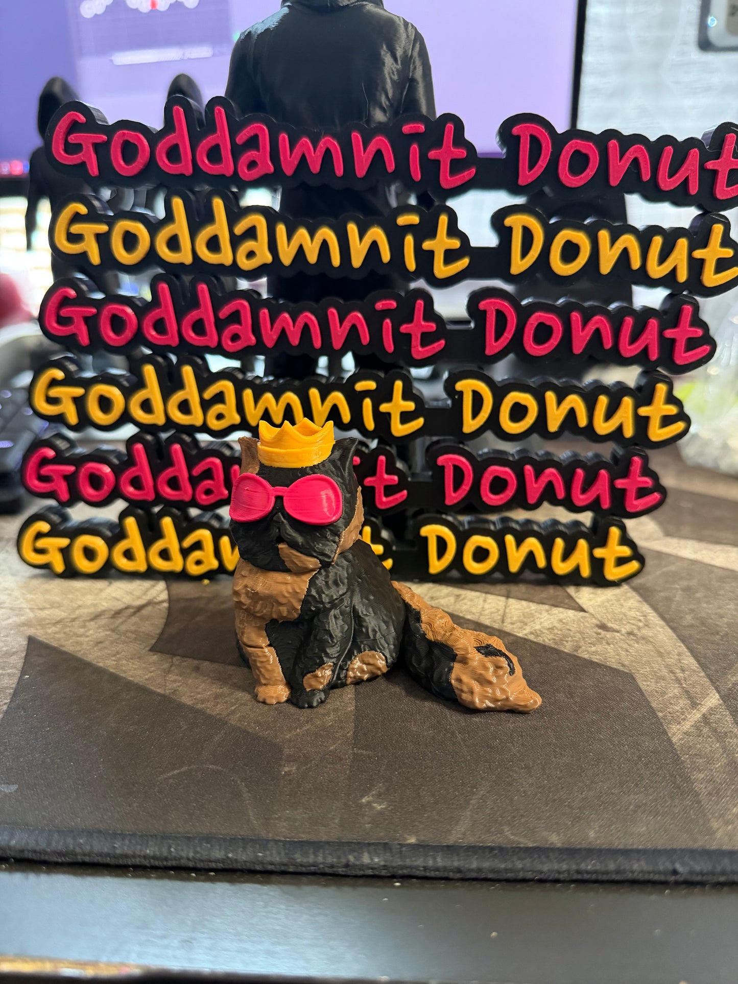 Goddamnit Donut Shelf Sign
