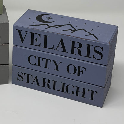 Bookish Blocks, ACOTAR inspired - Rustic Bundle of Blocks