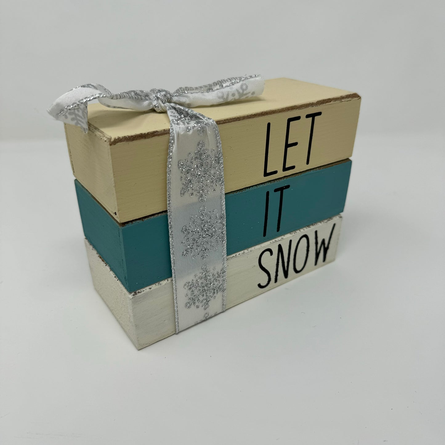 Let It Snow - Rustic Bundle of Blocks