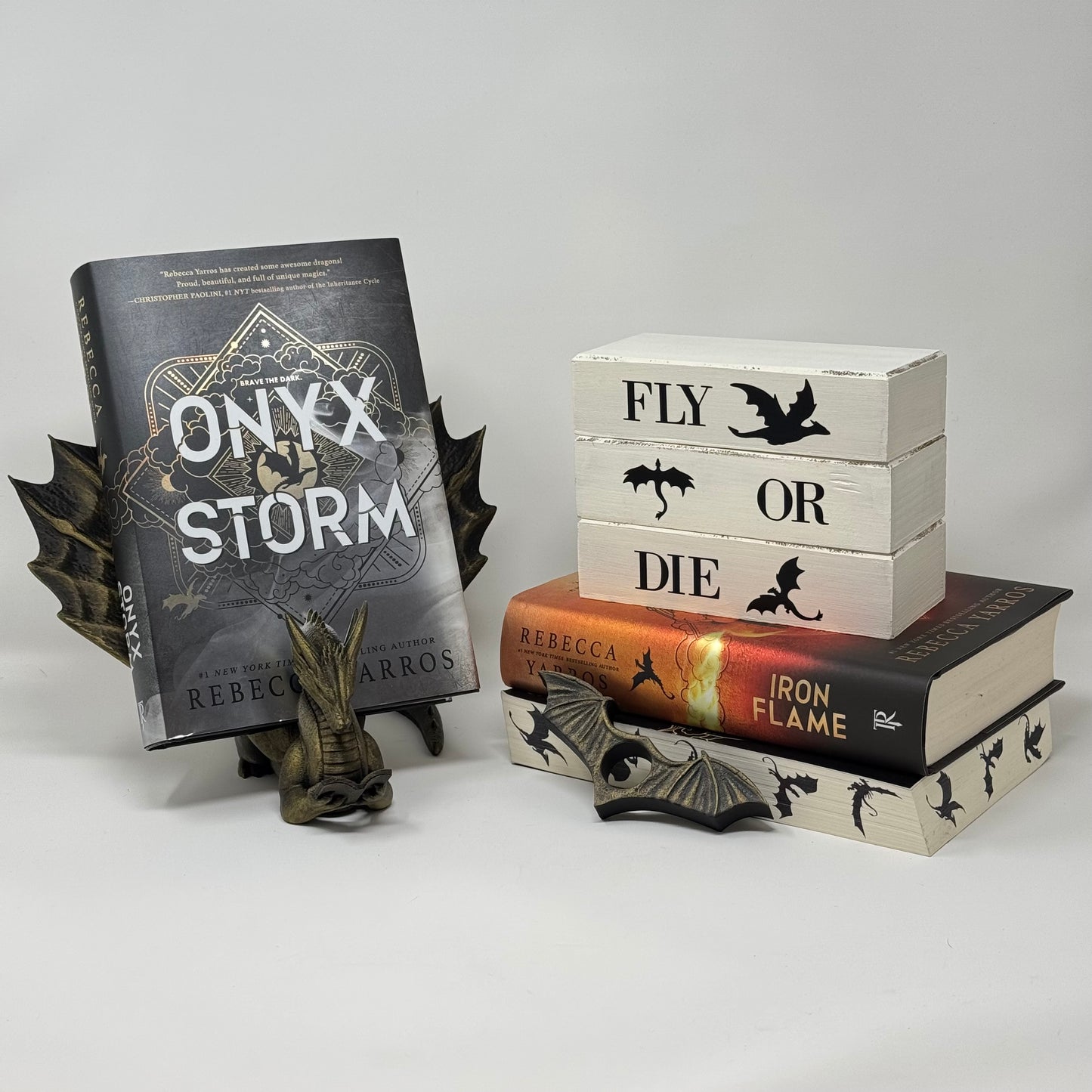 Bookish Blocks, Fourth Wing Inspired - Rustic Bundle of Blocks