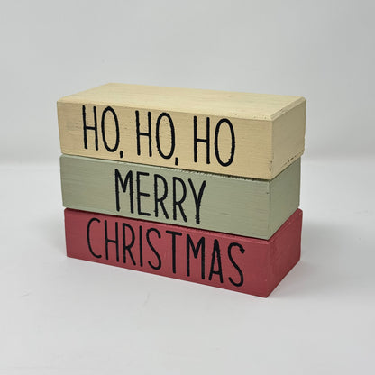 Winter / Christmas Themed - Rustic Bundle of Blocks