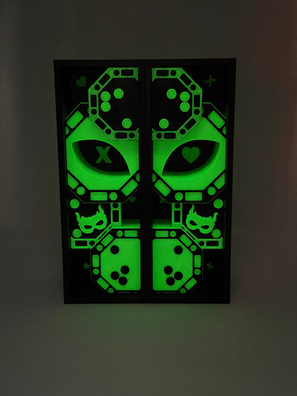 Poker Chip Book Nook | Dark Romance Book Shelf Decor