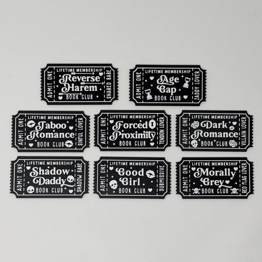 Book Club Ticket Sign / Bookmark