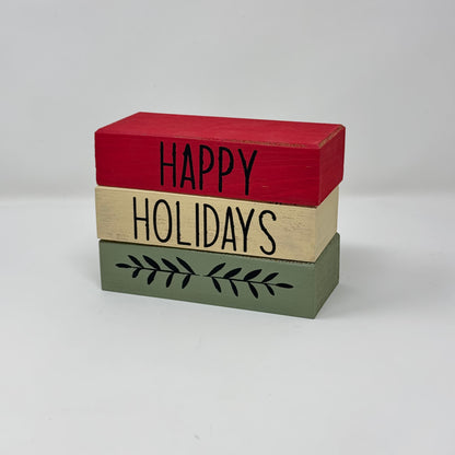 Winter / Christmas Themed - Rustic Bundle of Blocks