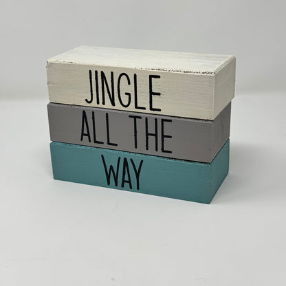 Winter / Christmas Themed - Rustic Bundle of Blocks