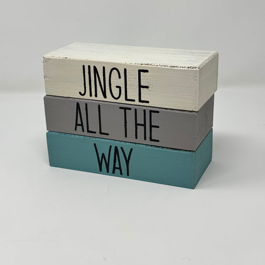 Jingle All The Way - Rustic Bundle of Blocks