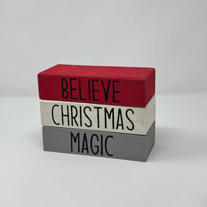 Winter / Christmas Themed - Rustic Bundle of Blocks