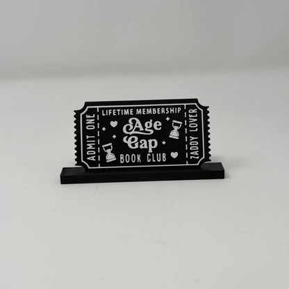 Book Club Ticket Sign / Bookmark
