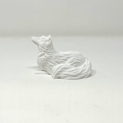 Arctic Fox with Butterfly