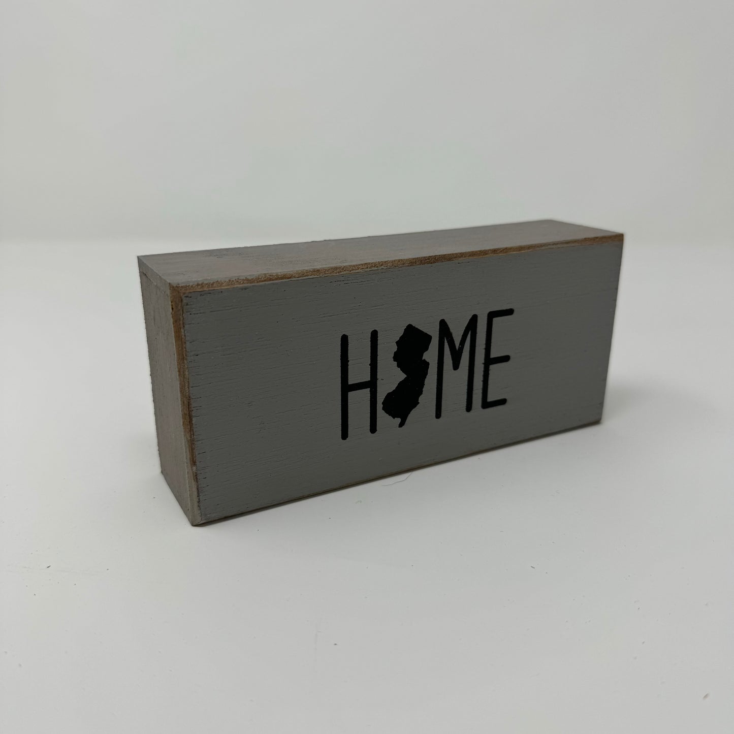 Home State - Rustic Single Wooden Block