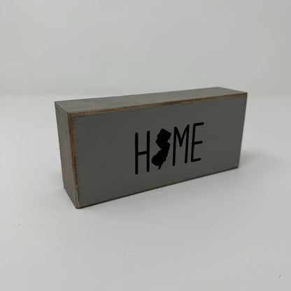 Home State - Rustic Single Wooden Block