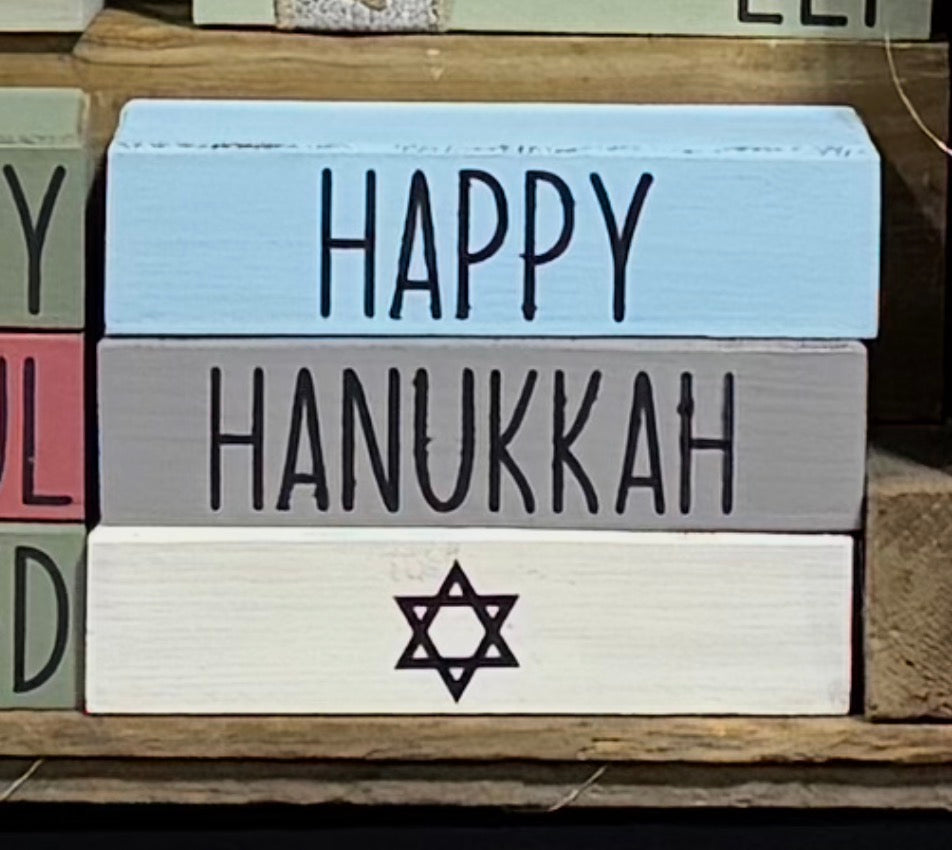 Winter / Christmas Themed - Rustic Bundle of Blocks