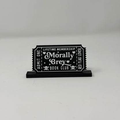 Book Club Ticket Sign / Bookmark