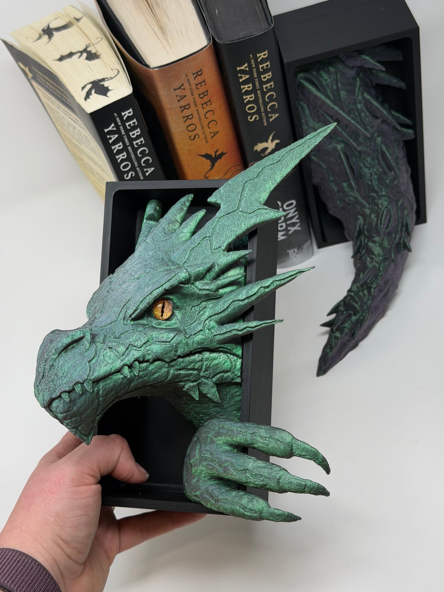 Dragon Emerging Book Nook - Head & Tail