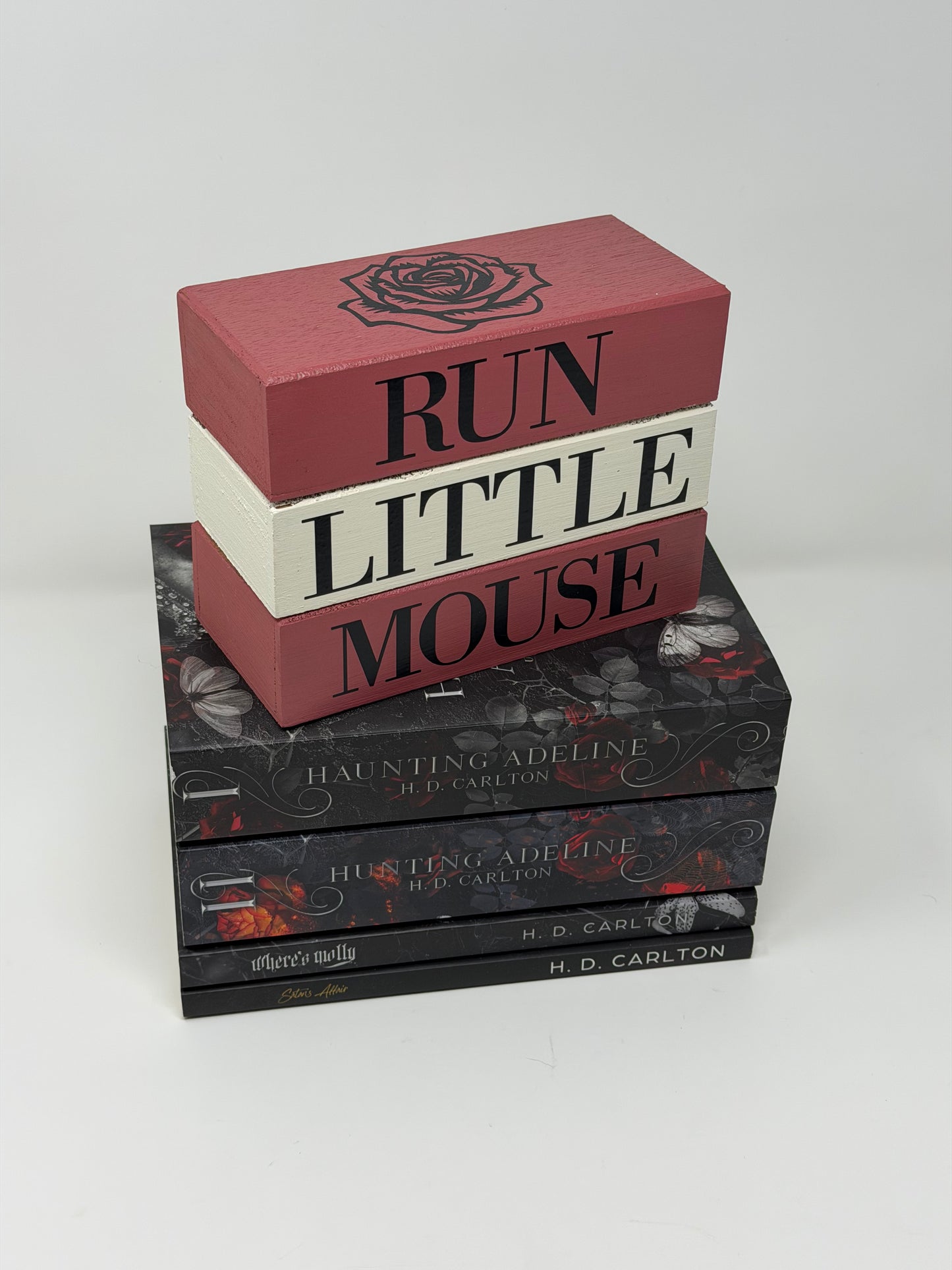 Bookish Blocks, Run Little Mouse, Dark Romance inspired - Rustic Bundle of Blocks