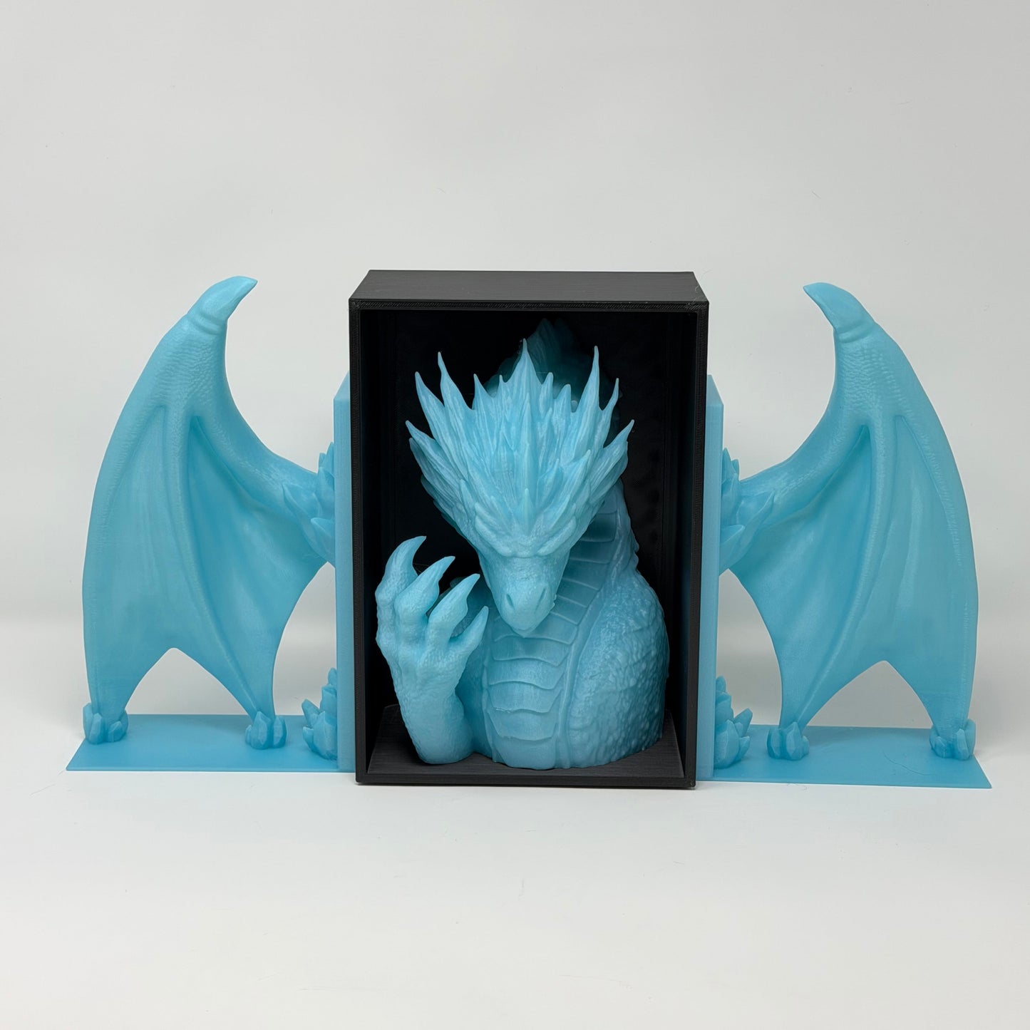 Crystal Dragon Book Nook / Wing Book Ends