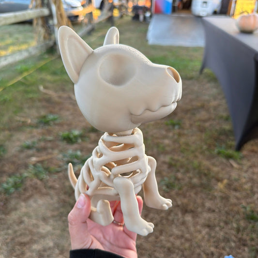 Sitting Skeleton Dog