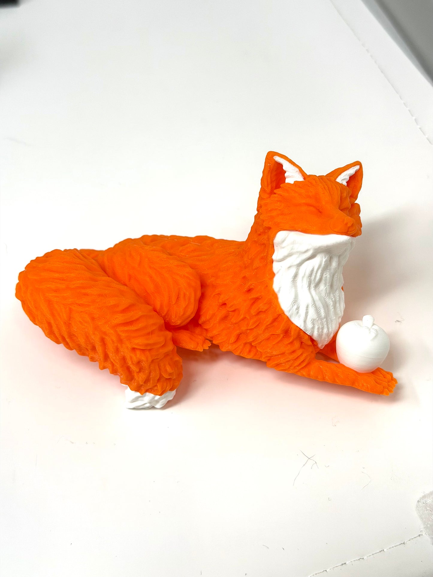 Fox with Apple Shelf Buddy
