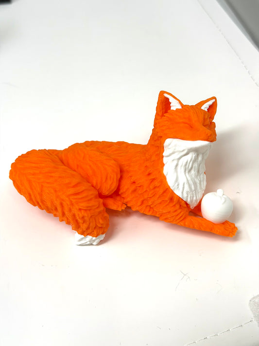 Fox with Apple Shelf Buddy